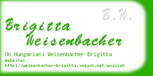 brigitta weisenbacher business card